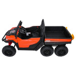 Elektrické autíčko Farmer Truck X-POWER - dvojmiestne, oranžové